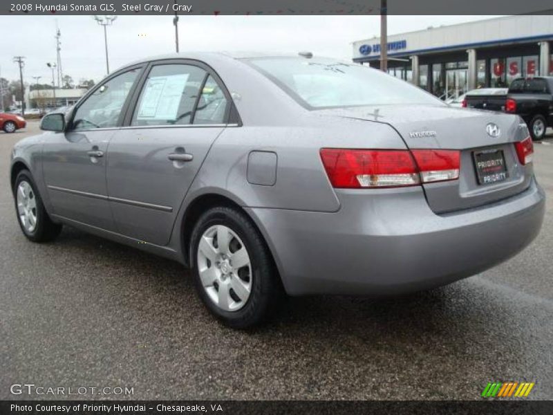 Steel Gray / Gray 2008 Hyundai Sonata GLS