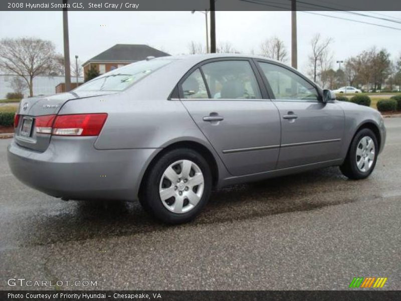 Steel Gray / Gray 2008 Hyundai Sonata GLS
