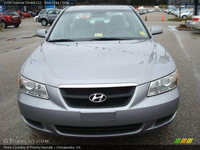 Steel Gray / Gray 2008 Hyundai Sonata GLS
