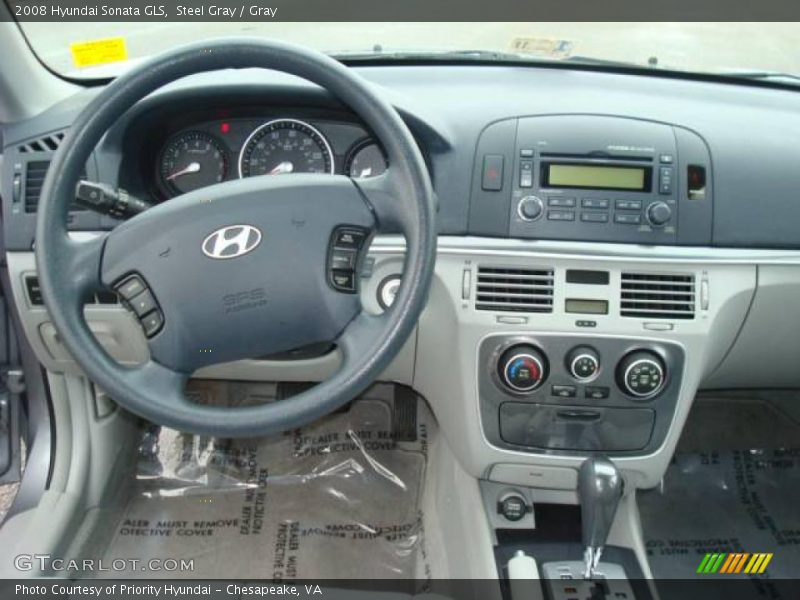Steel Gray / Gray 2008 Hyundai Sonata GLS