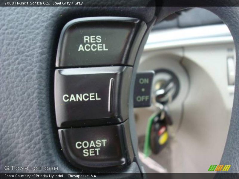 Steel Gray / Gray 2008 Hyundai Sonata GLS