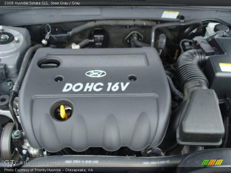 Steel Gray / Gray 2008 Hyundai Sonata GLS