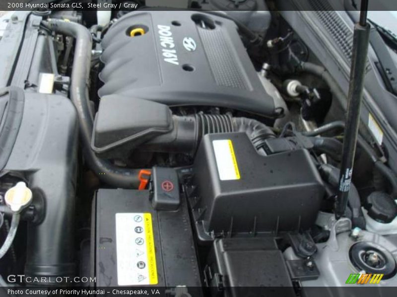 Steel Gray / Gray 2008 Hyundai Sonata GLS