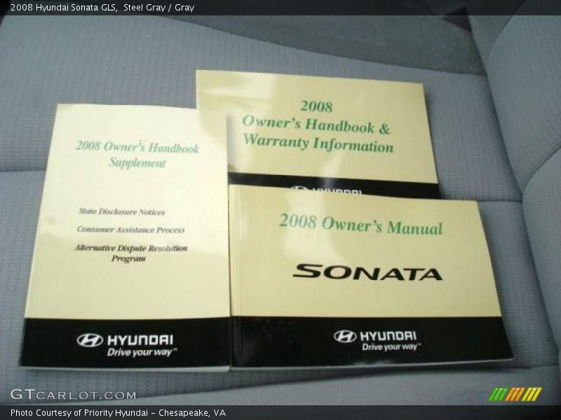 Steel Gray / Gray 2008 Hyundai Sonata GLS