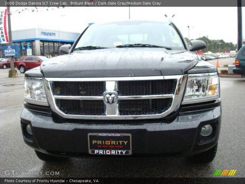 Brilliant Black / Dark Slate Gray/Medium Slate Gray 2008 Dodge Dakota SLT Crew Cab