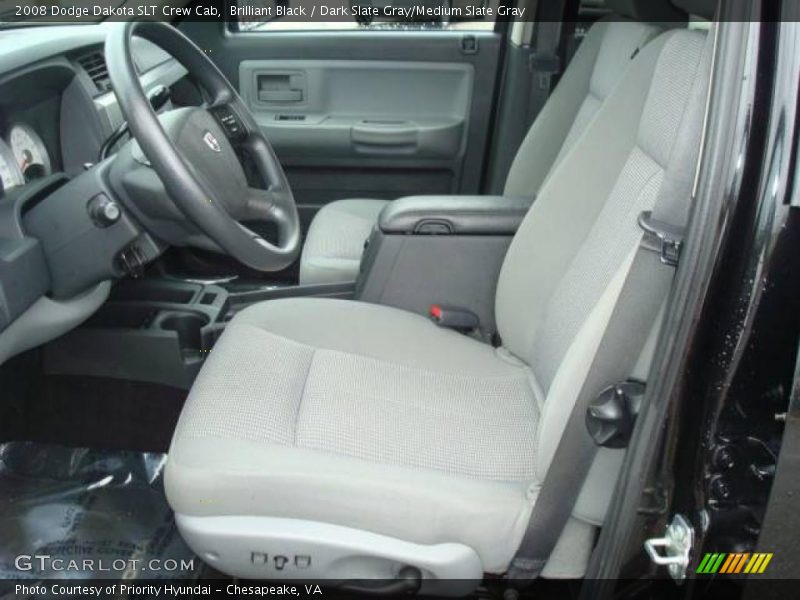 Brilliant Black / Dark Slate Gray/Medium Slate Gray 2008 Dodge Dakota SLT Crew Cab
