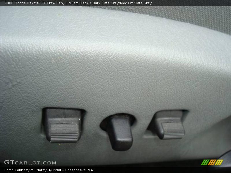 Brilliant Black / Dark Slate Gray/Medium Slate Gray 2008 Dodge Dakota SLT Crew Cab