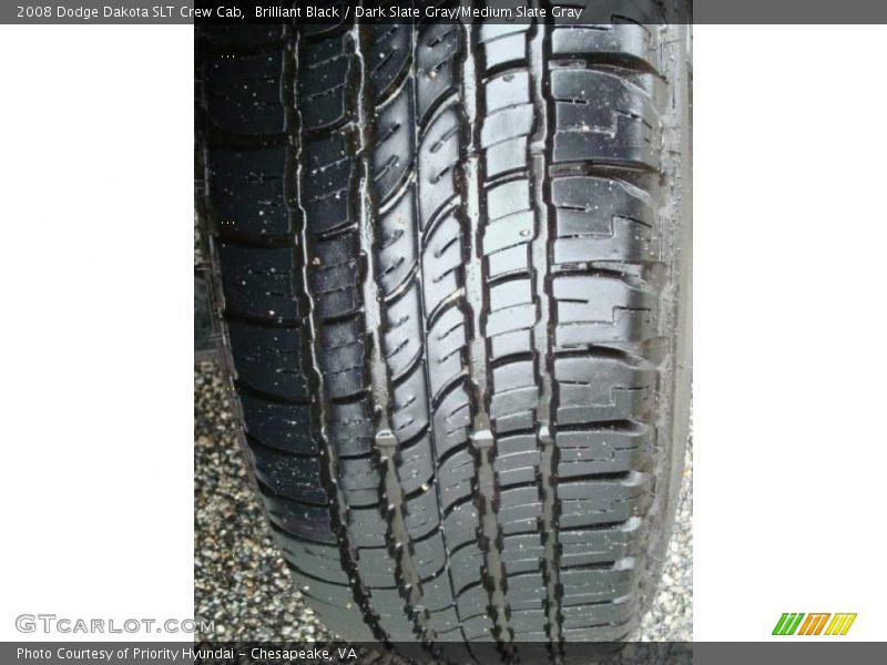 Brilliant Black / Dark Slate Gray/Medium Slate Gray 2008 Dodge Dakota SLT Crew Cab