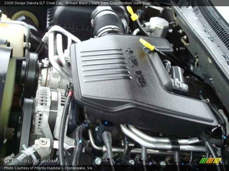 Brilliant Black / Dark Slate Gray/Medium Slate Gray 2008 Dodge Dakota SLT Crew Cab