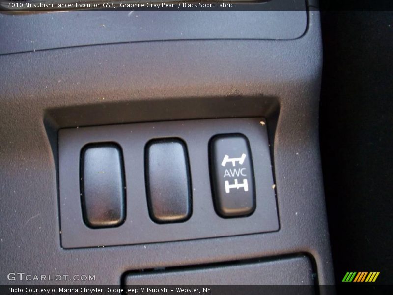 Graphite Gray Pearl / Black Sport Fabric 2010 Mitsubishi Lancer Evolution GSR