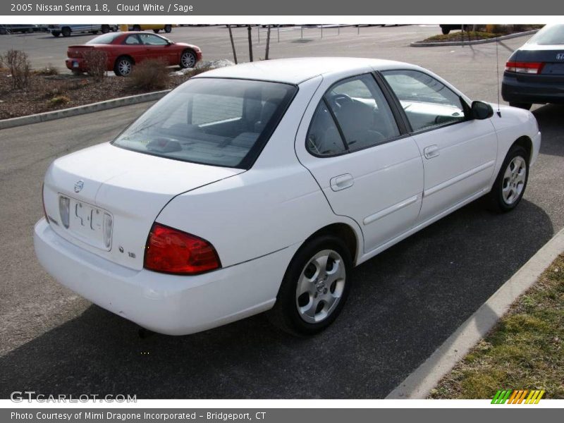 Cloud White / Sage 2005 Nissan Sentra 1.8