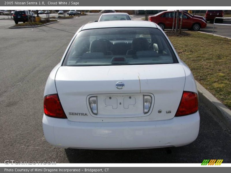 Cloud White / Sage 2005 Nissan Sentra 1.8