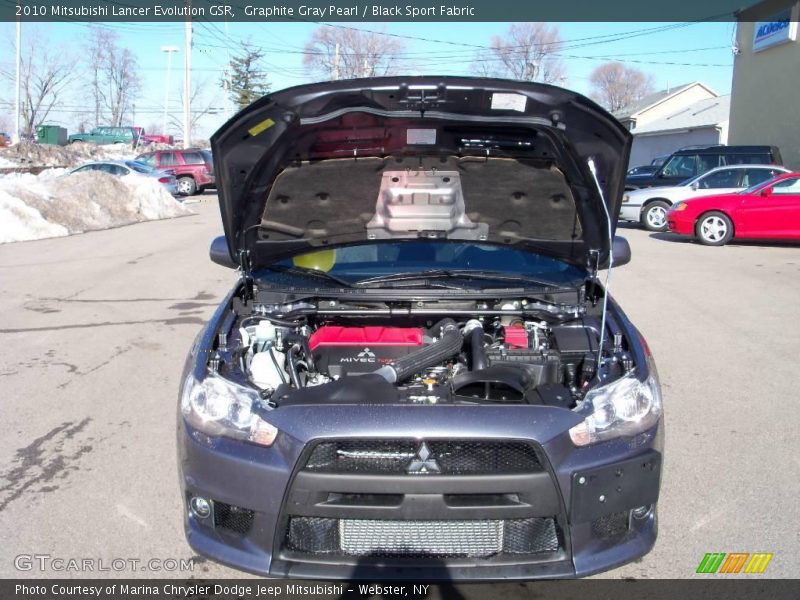 Graphite Gray Pearl / Black Sport Fabric 2010 Mitsubishi Lancer Evolution GSR