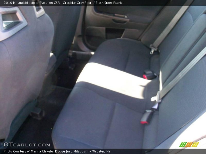 Graphite Gray Pearl / Black Sport Fabric 2010 Mitsubishi Lancer Evolution GSR