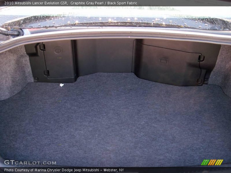 Graphite Gray Pearl / Black Sport Fabric 2010 Mitsubishi Lancer Evolution GSR