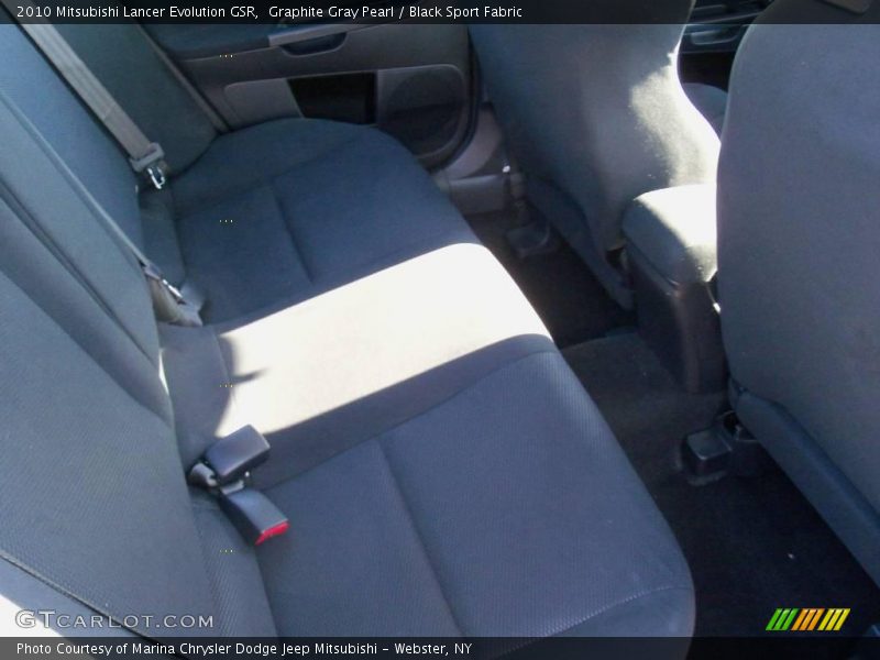Graphite Gray Pearl / Black Sport Fabric 2010 Mitsubishi Lancer Evolution GSR