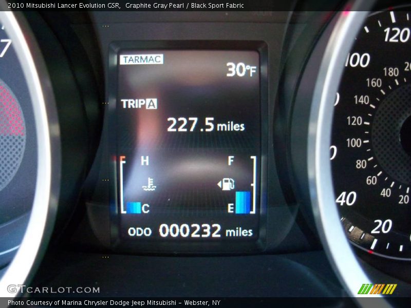 Graphite Gray Pearl / Black Sport Fabric 2010 Mitsubishi Lancer Evolution GSR