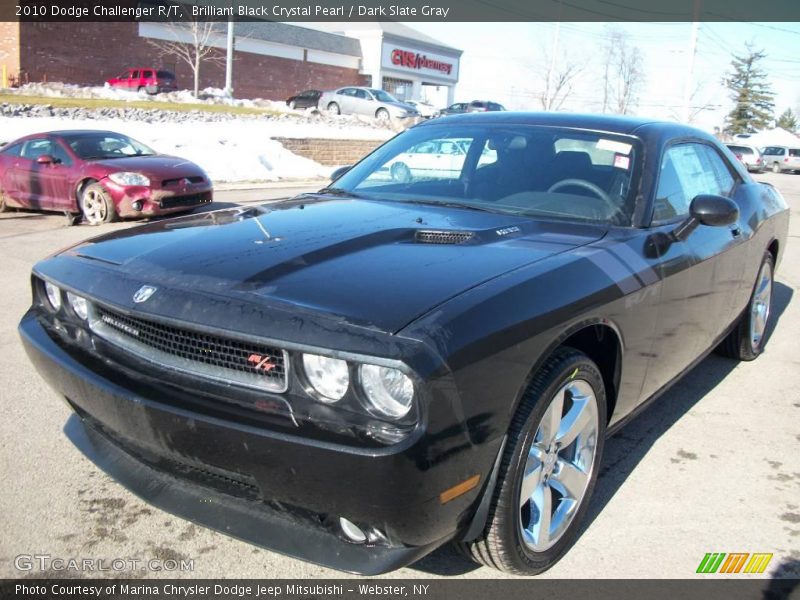 Brilliant Black Crystal Pearl / Dark Slate Gray 2010 Dodge Challenger R/T