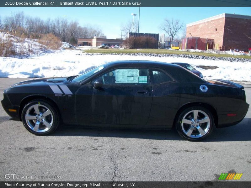 Brilliant Black Crystal Pearl / Dark Slate Gray 2010 Dodge Challenger R/T