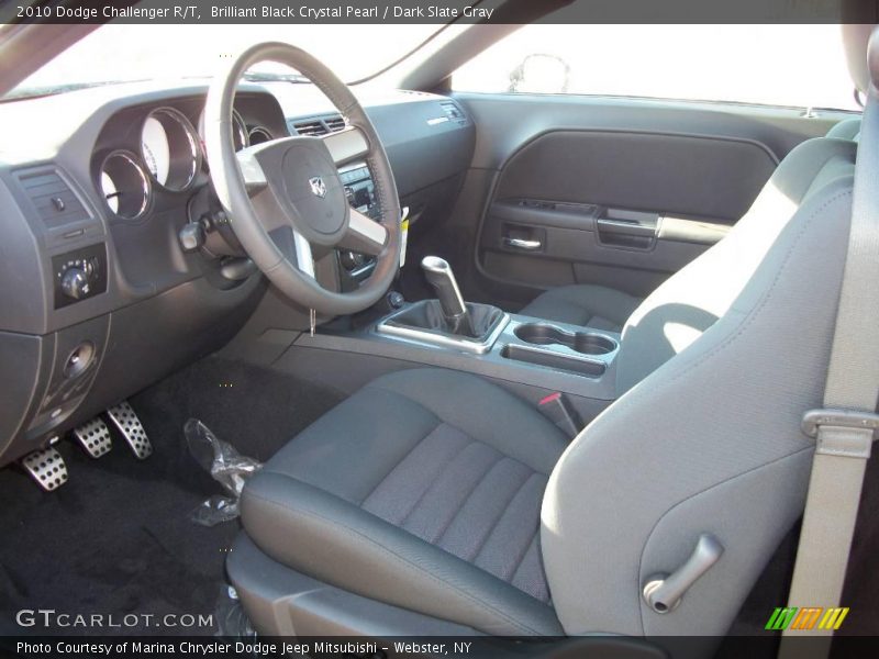 Brilliant Black Crystal Pearl / Dark Slate Gray 2010 Dodge Challenger R/T