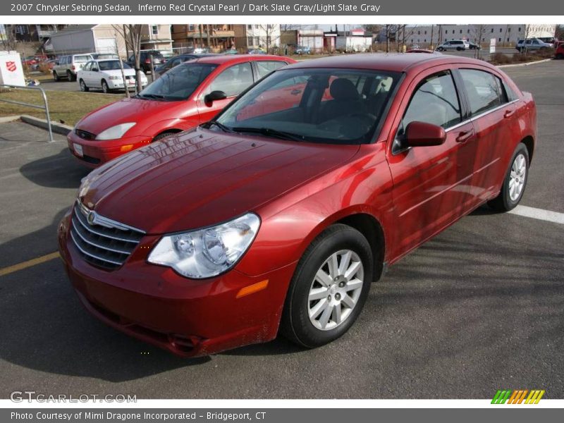 Inferno Red Crystal Pearl / Dark Slate Gray/Light Slate Gray 2007 Chrysler Sebring Sedan