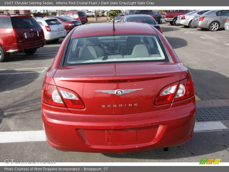 Inferno Red Crystal Pearl / Dark Slate Gray/Light Slate Gray 2007 Chrysler Sebring Sedan