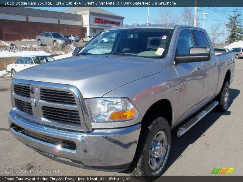 Bright Silver Metallic / Dark Slate/Medium Graystone 2010 Dodge Ram 2500 SLT Crew Cab 4x4