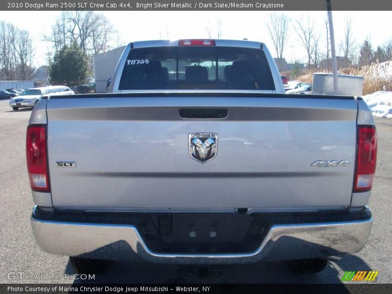 Bright Silver Metallic / Dark Slate/Medium Graystone 2010 Dodge Ram 2500 SLT Crew Cab 4x4