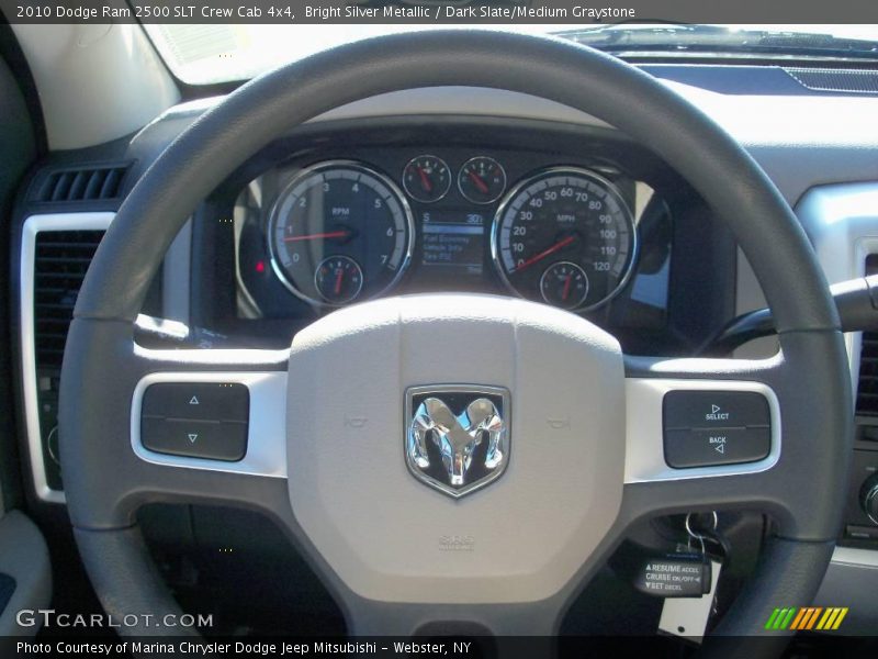 Bright Silver Metallic / Dark Slate/Medium Graystone 2010 Dodge Ram 2500 SLT Crew Cab 4x4