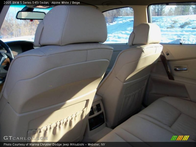 Alpine White / Beige 2005 BMW 5 Series 545i Sedan