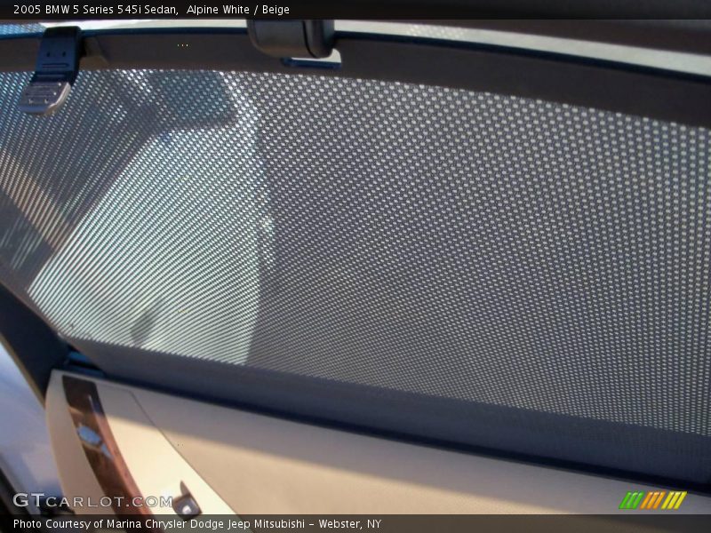 Alpine White / Beige 2005 BMW 5 Series 545i Sedan
