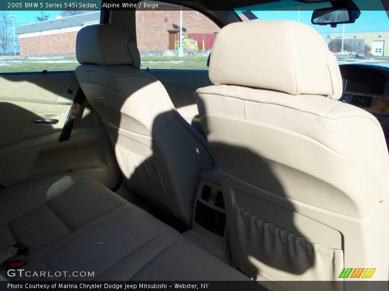 Alpine White / Beige 2005 BMW 5 Series 545i Sedan