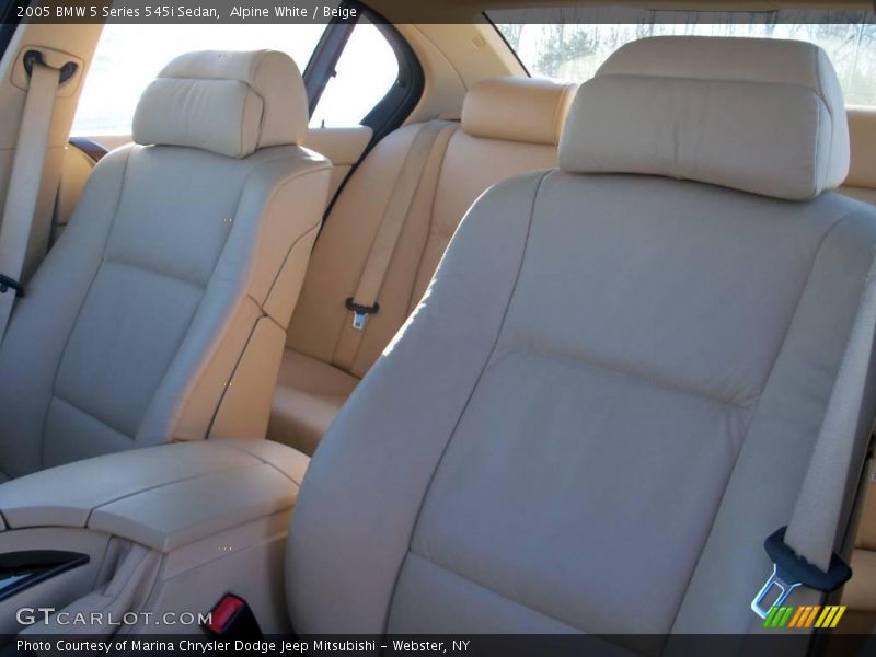 Alpine White / Beige 2005 BMW 5 Series 545i Sedan