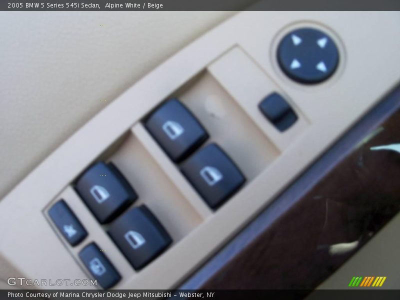 Alpine White / Beige 2005 BMW 5 Series 545i Sedan