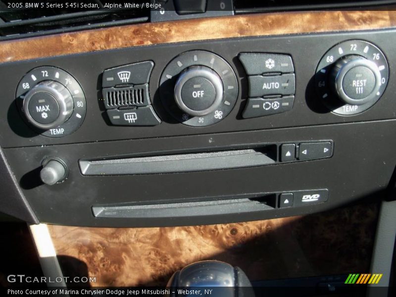 Alpine White / Beige 2005 BMW 5 Series 545i Sedan
