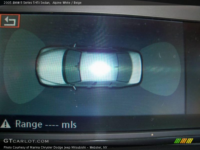 Alpine White / Beige 2005 BMW 5 Series 545i Sedan