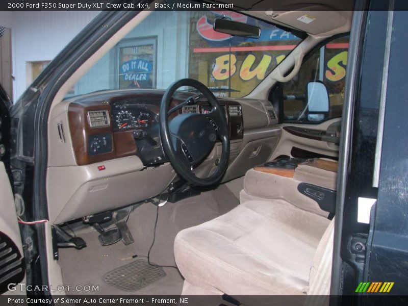 Black / Medium Parchment 2000 Ford F350 Super Duty XLT Crew Cab 4x4