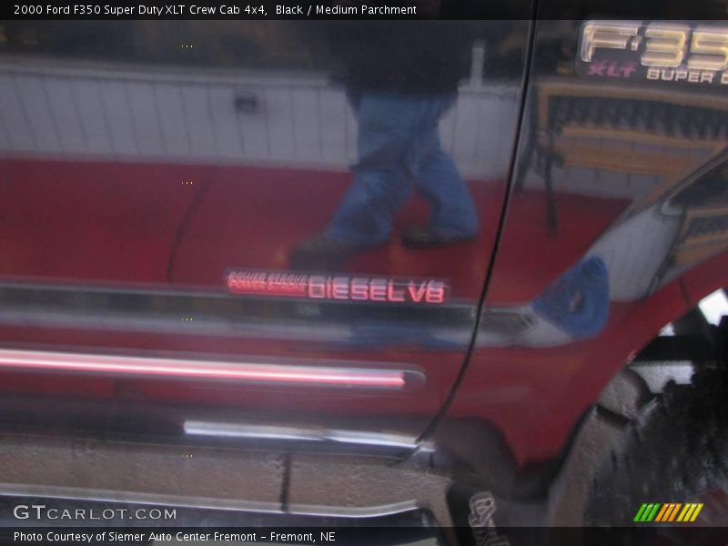 Black / Medium Parchment 2000 Ford F350 Super Duty XLT Crew Cab 4x4