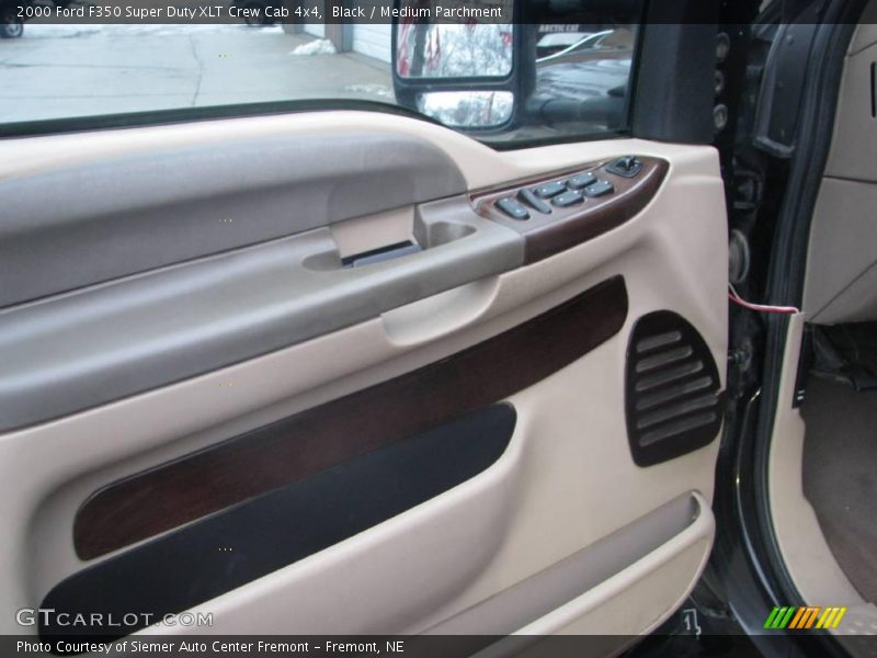 Black / Medium Parchment 2000 Ford F350 Super Duty XLT Crew Cab 4x4