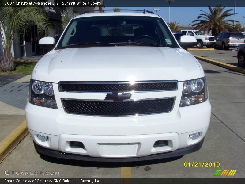 Summit White / Ebony 2007 Chevrolet Avalanche LTZ