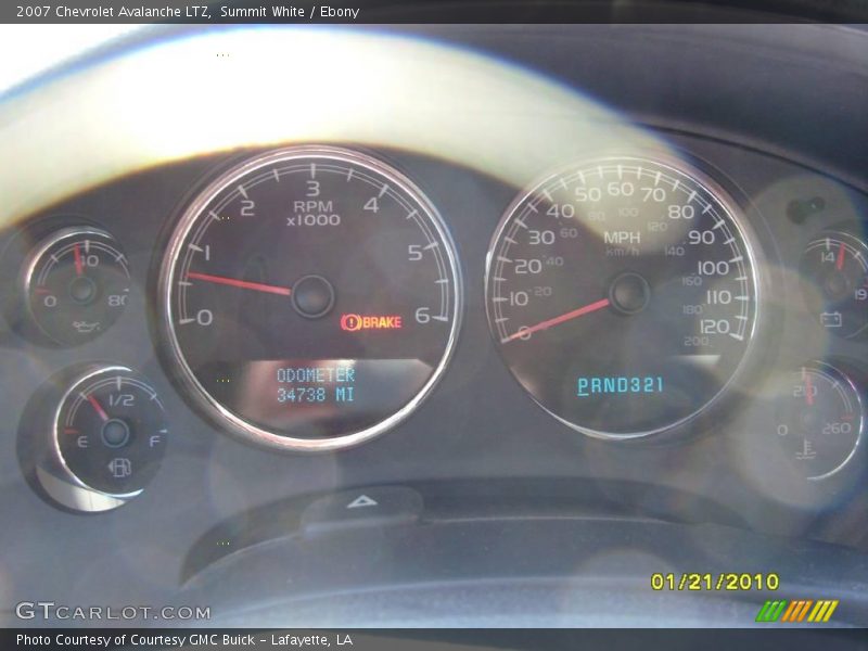 Summit White / Ebony 2007 Chevrolet Avalanche LTZ