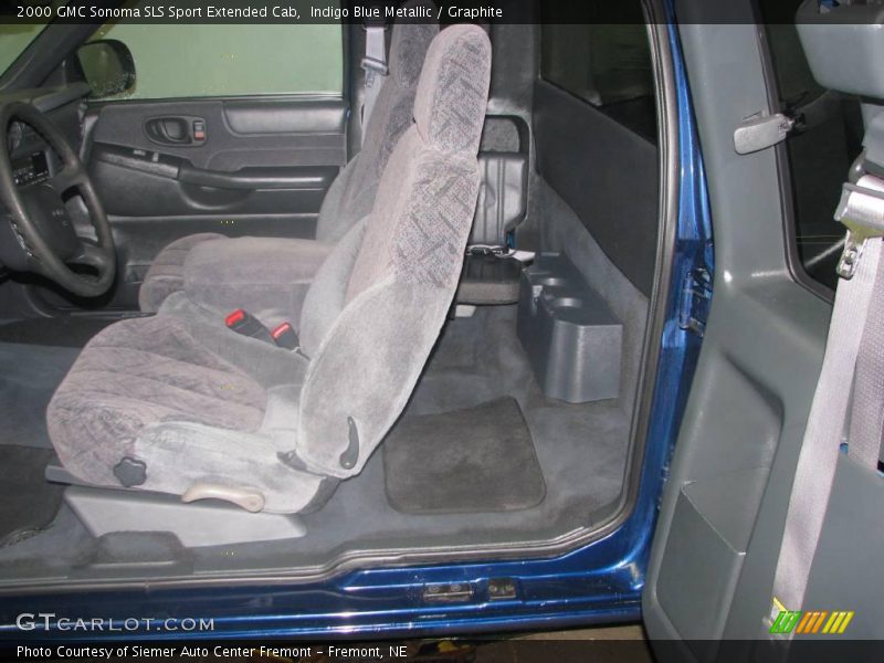 Indigo Blue Metallic / Graphite 2000 GMC Sonoma SLS Sport Extended Cab
