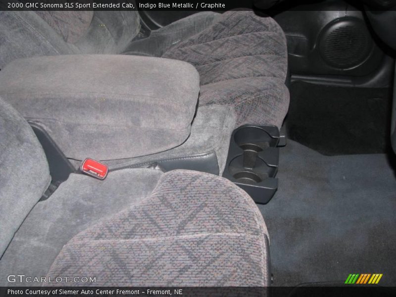 Indigo Blue Metallic / Graphite 2000 GMC Sonoma SLS Sport Extended Cab