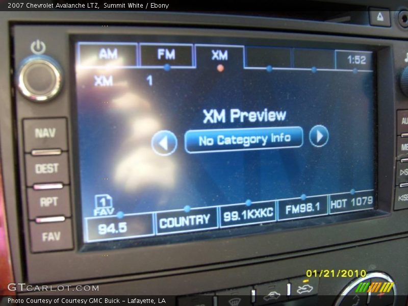 Summit White / Ebony 2007 Chevrolet Avalanche LTZ