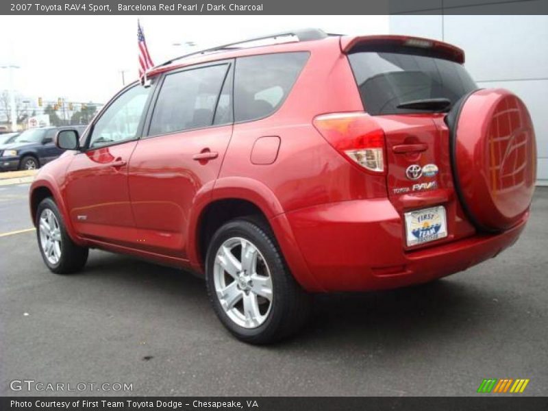 Barcelona Red Pearl / Dark Charcoal 2007 Toyota RAV4 Sport