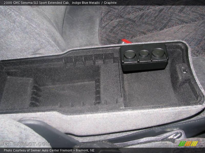 Indigo Blue Metallic / Graphite 2000 GMC Sonoma SLS Sport Extended Cab