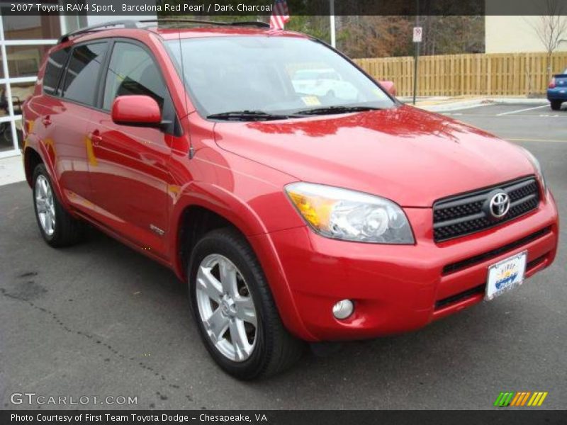 Barcelona Red Pearl / Dark Charcoal 2007 Toyota RAV4 Sport