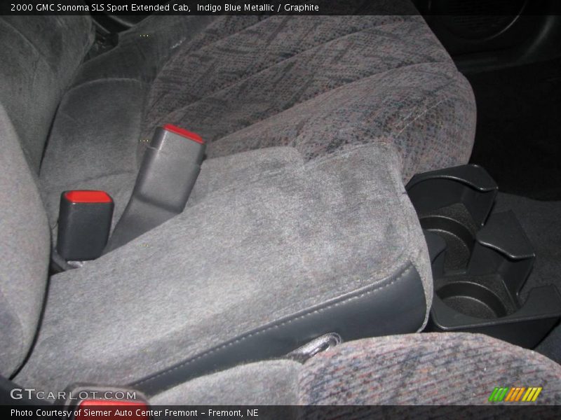 Indigo Blue Metallic / Graphite 2000 GMC Sonoma SLS Sport Extended Cab
