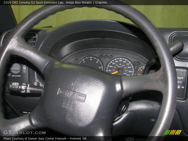 Indigo Blue Metallic / Graphite 2000 GMC Sonoma SLS Sport Extended Cab