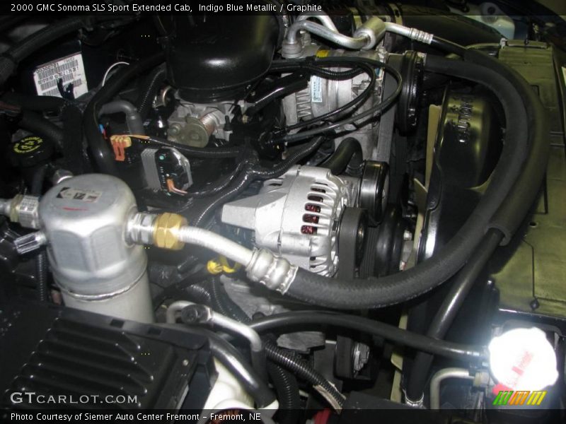 Indigo Blue Metallic / Graphite 2000 GMC Sonoma SLS Sport Extended Cab